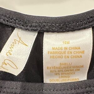 Anne Cole Black Women's One Piece Swimsuit